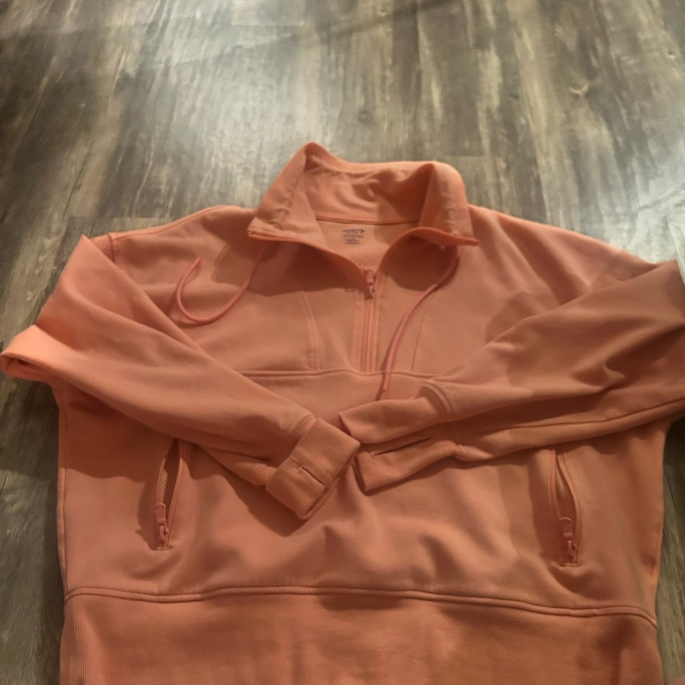 Old Navy Active Orange Fleece Pullover
